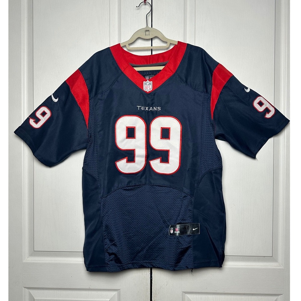 Nike NFL Houston Texans JJ Watt 99 Stitched Jersey Navy Blue Men Size 48 Large